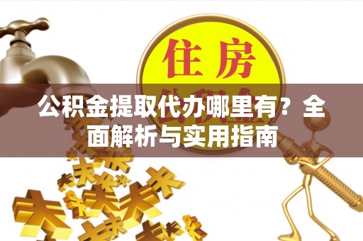 仁寿公积金提取代办哪里有？全面解析与实用指南