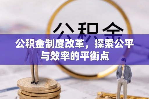 仁寿公积金制度改革，探索公平与效率的平衡点