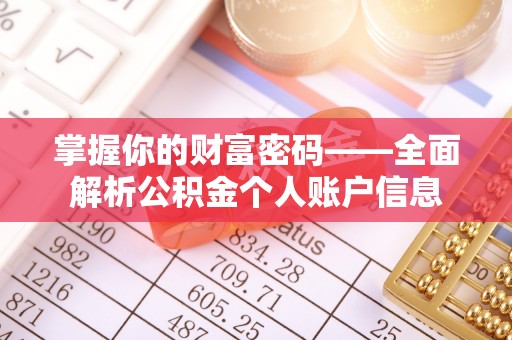 仁寿掌握你的财富密码——全面解析公积金个人账户信息