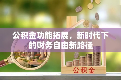 仁寿公积金功能拓展，新时代下的财务自由新路径